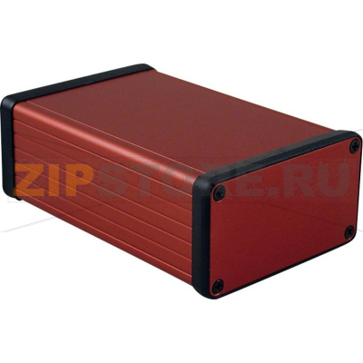 Корпус 120x78x43 мм, материал: алюминий, красный, 1 шт Hammond 1455K1201RD 