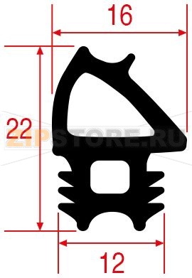 GASKET FOR OVEN DOOR 775x465 mm 