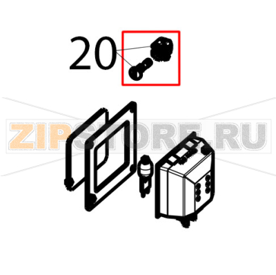 Turning screw 1/4 Tecnoinox GFB10DS Turning screw 1/4 Tecnoinox GFB10DSЗапчасть на деталировке под номером: 20