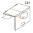 Top right cover Godex EZ-6200 plus