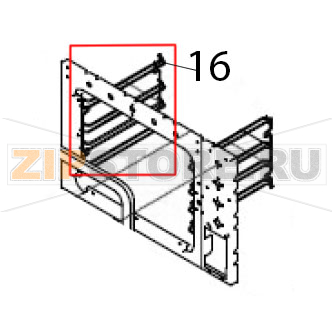 Wire rack shelf Hurakan HKN-XF023 Wire rack shelf Hurakan HKN-XF023Запчасть на деталировке под номером: 16