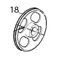 Stainless steel pulley Viatto HLS-1650A