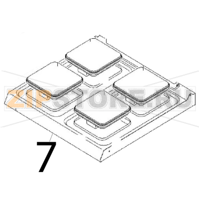 Top el. ass. y Angelo Po 1G1PE2EV Top el. ass. y Angelo Po 1G1PE2EVЗапчасть на деталировке под номером: 7