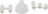 WHITE KNOB UNIVERSAL 3 REDUCTIONS