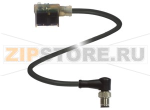 Разъём клапанов Valve Connector Cordset VMA-3+P/L1-1M-PUR-V1-W Pepperl+Fuchs Описание оборудованияValve connector, Form A, 3+PE, LED, PUR cable