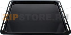 BAKING TRAY FOR OVEN ENAMELLED BLACK WHI 