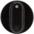 KNOB STAR BLACK ø 38 mm