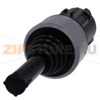 Координатный соединитель, 22 мм, кругл., пластмасса с металлическим фронтальным кольцом, цвет: черный, 2 положения переключателя, по вертикали: нажатием на кнопку, без механической блокировки Siemens 3SU1030-7AD10-0AA0