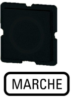 Шильдик, черный, MARCHE Eaton 321TQ25
