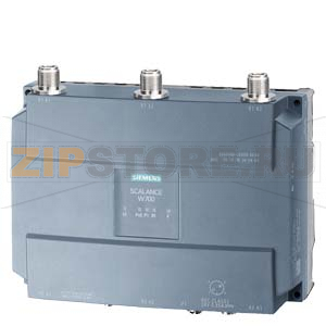 Точка доступа W788-1M12 IEEE 802.11A/B/G/H/N, 2.4/5Ггц, 450Mбит/с, 1 X M12, 24VDC, IP20, POE, 24VDC, IP65 (-40-+60 C), POE, WPA2/802.11 Siemens 6GK5788-1GD00-0AA0 