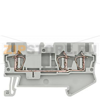 КЛЕММА ПРОХОДНАЯ ПРУЖИННОЕ ПОДСОЕДИНЕНИЕ, 3 ПОДСОЕДИНЕНИЯ: 0.08 - 2.5 MM2, ШИРИНА: 5.2 MM, СЕРАЯ Siemens 8WH2003-0AF00