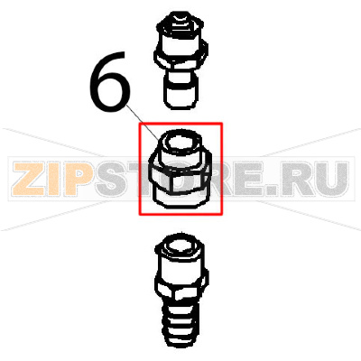 Manicotto 1/4&quot;, G-1/8&quot;, G&quot; Angelo Po FX101G2 Manicotto 1/4", G-1/8", G" Angelo Po FX101G2Запчасть на деталировке под номером: 6