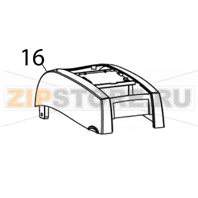 Top cover Godex RT200i Top cover Godex RT200iЗапчасть на деталировке под номером: 16Название запчасти Godex на английском языке: Top cover RT200i.