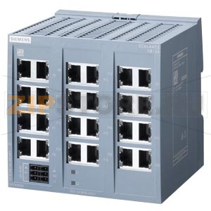 SCALANCE XB124 unmanaged IE switch, 24x 10/100 Mbit/s RJ45 ports; for setting up small star and line topologies; LED diagnostics, IP20, Redundant power supply, 24 V AC/DC Manual available as a download Siemens 6GK5124-0BA00-2AB2 