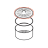 Coperchio contenitore resina intafil Saeco Royal Classic