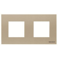 Рамка двухместная, шампань ABB 2CLA227210N1901