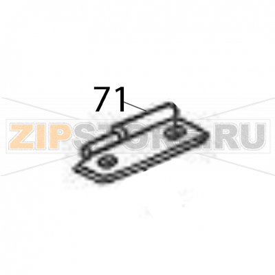 Hinge Sato M84Pro Hinge Sato M84ProЗапчасть на деталировке под номером: 71Название запчасти на английском языке: Hinge Sato M84Pro.
