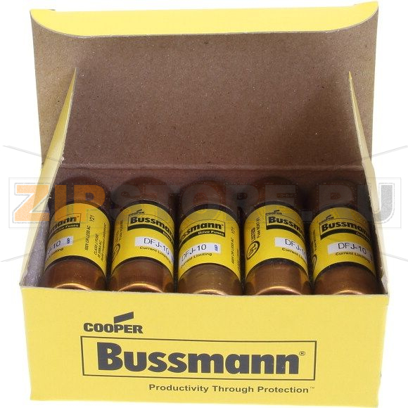 Предохранитель, 10 A, AC 600 В, 200 кА, 21x57 мм, J, UL, CSA Eaton DRIVE FUSE 