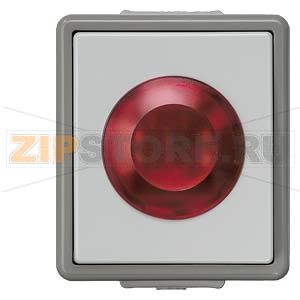 DELTA FLACHE СВЕТОВОЙ СИГНАЛ IP44 С ЛАМПОЙ 10А 250V НАВЕСНОГО МОНТАЖА Siemens 5TD4780 