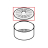 Coperchio contenitore resina intafil Saeco Royal Classic
