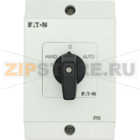 Переключатель, контакты: 6, 20 A, панель: HAND-0-AUTO, 45°, с фиксацией Eaton T0-3-15433/I1
