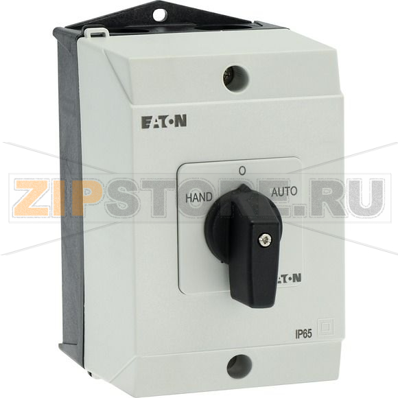 Переключатель, контакты: 6, 20 A, панель: HAND-0-AUTO, 45°, с фиксацией Eaton T0-3-15433/I1 