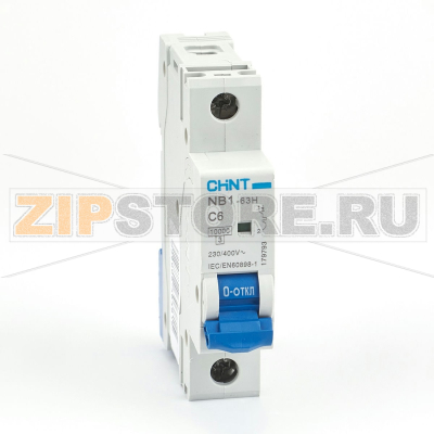 Выключатель автоматический 6 А, 10 кА, 1 полюс Chint NB1-63H 