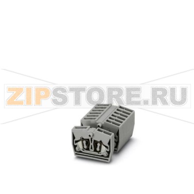 Проходные клеммы Phoenix Contact MZB 1,5-M Тип подключения: Пружинный зажим, Полюсов: 1, Сечение: 0,14 мм² - 2,5 мм², AWG: 26 - 14, Ширина: 5,2 мм, Высота: 22 мм, Цвет: cерый, Тип монтажа: Резьбовой монтаж.Минимальный заказ: 50 шт.Упаковка: 50 шт.