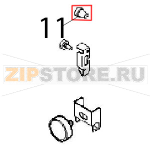 Door guard Angelo Po FM1011E1 Door guard Angelo Po FM1011E1Запчасть на деталировке под номером: 11