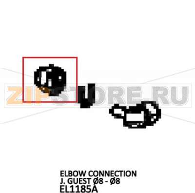 Elbow connection J. Guest Ø8 - Ø8 Unox XB 693 Elbow connection J. Guest Ø8 - Ø8 Unox XB 693Запчасть на деталировке под номером: 143Название запчасти на английском языке: Elbow connection J. Guest Ø8 - Ø8 Unox XB 693