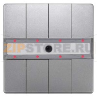 Четыре пары клавиш, светодиод состояния, с контроллером сцен, с ИК-приёмником, платиновый металлик Siemens 5WG1287-2DB45