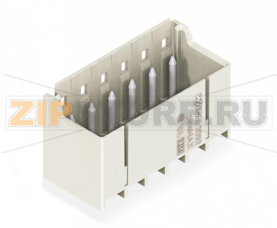 Вилка THT; 1.4 mm O solder pin; прямые; Шаг контактов 5 мм; 5-пол.; светло-серые Wago 2092-1405 Сборка розеток без потери полюсов позволяет разделение различных функций в одной вилкеКодировочные штифты, установленные в вилку, предотвращают неправильную стыковку, что позволяет последующее кодирование в сквозных соединенияхКорпус вилки полностью закрывает розетку, что обеспечивает виброустойчивость до 20 g...