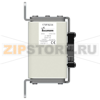 Предохранитель, 400 A, DC 1200 В, 100 кА, size 2, 65x90x165 мм, aR, IEC Eaton FUSE 400A 1200V 2 