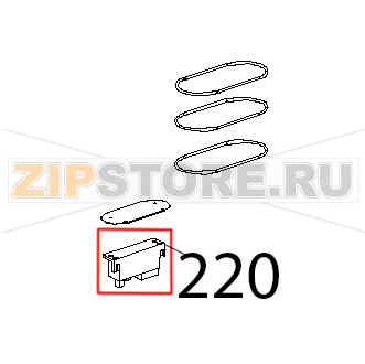 Accenditore H21, 09, 02, 220 V, 50 Hz Unox XVC 515G Accenditore H21, 09, 02, 220 V, 50 Hz Unox XVC 515GЗапчасть на деталировке под номером: 220