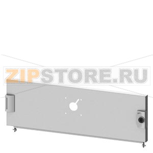 SIVACON S4, Compartment door, for Compact circuit breaker 3VA with door-coupling rotary operating mechanism, 3VA12 (250A), horizontal, Fixed mounting, Connection system, Number of switches: 1, IP40, H: 200 mm, W: 600 mm, Double bit Siemens 8PQ2020-6BA42 