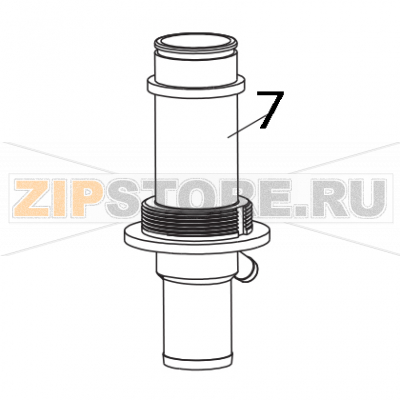 Collettore lavaggio Elettrobar Fast 80D Collettore lavaggio Elettrobar Fast 80DЗапчасть на деталировке под номером: 7