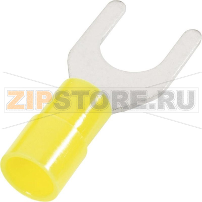 Наконечник вилочный 4 мм², 6 мм², Ø=4.3 мм, желтый, 1 шт Cimco 180160 