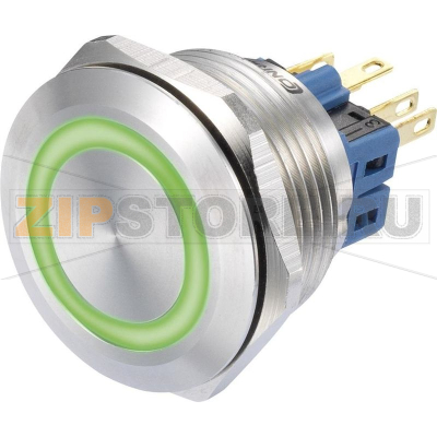 Кнопка 250 В/AC, 3 А, 1 x вкл/вкл, без фиксации, 1 шт TRU Components GQ28-11E/G/12V 