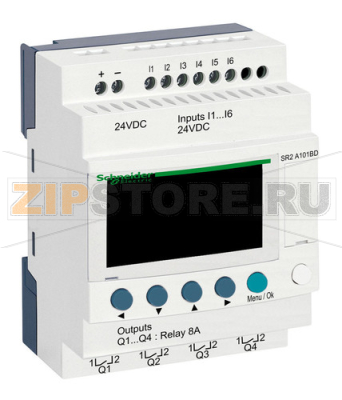 Реле компактное 24 В, 10 вх/вых Schneider Electric SR2A101BD 