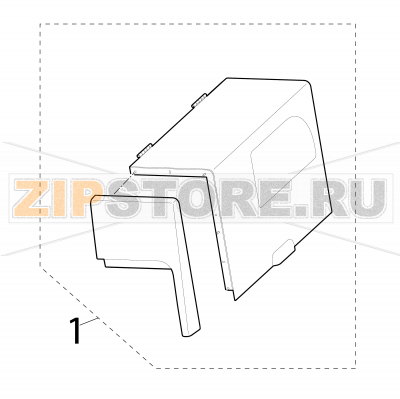 Right-hand door Intermec PD41 Right-hand door Intermec PD41Запчасть на деталировке под номером: 1Название запчасти на английском языке: Right-hand door Intermec PD41.