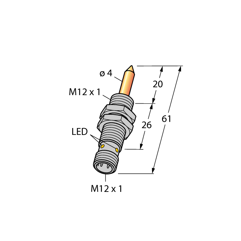 Датчик магнитного поля Turck NIMFE-EM12/4.0L61-UP6X-H1141/S1182 