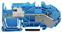 1-проводные клеммы с размыкателем нейтрали; 16 мм; Push-in CAGE CLAMP®; 16,00 mm; синие Wago 2016-7714
