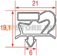 SNAP-IN GASKET 725x395 mm