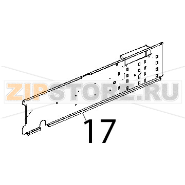 Profilo porta comp inox Unox XBC 804 Profilo porta comp inox Unox XBC 804Запчасть на деталировке под номером: 17