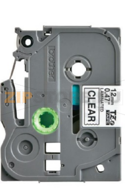 Самоклеящаяся непрерывная ламинированная лента Brother черн/прозр (шир. 12 мм) 