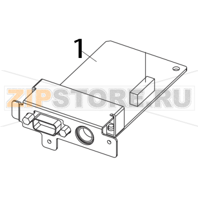 Serial interface PC board Toshiba TEC B-852-TS22-QQ-R Serial interface PC board Toshiba TEC B-852-TS22-QQ-RЗапчасть на деталировке под номером: 1