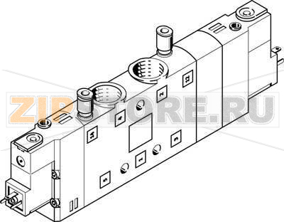 Распределитель с электроуправлением Festo CPE24-M2H-5/3BS-3/8 
