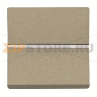 Механизм одноклавишного переключателя с клавишей, двухмодульный, шампань ABB 2CLA220200N1901