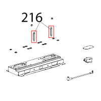 Colonnina fissaggio bruciatore Unox XBC 815G