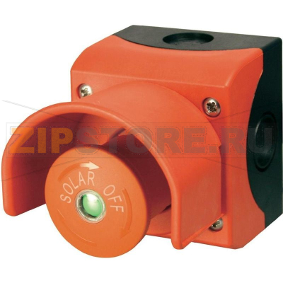 Кнопка аварийной остановки 230 В/AC, 6 А, IP67/IP69K: 1 шт Eaton M22-SOL-PVT45PMPI11Q 